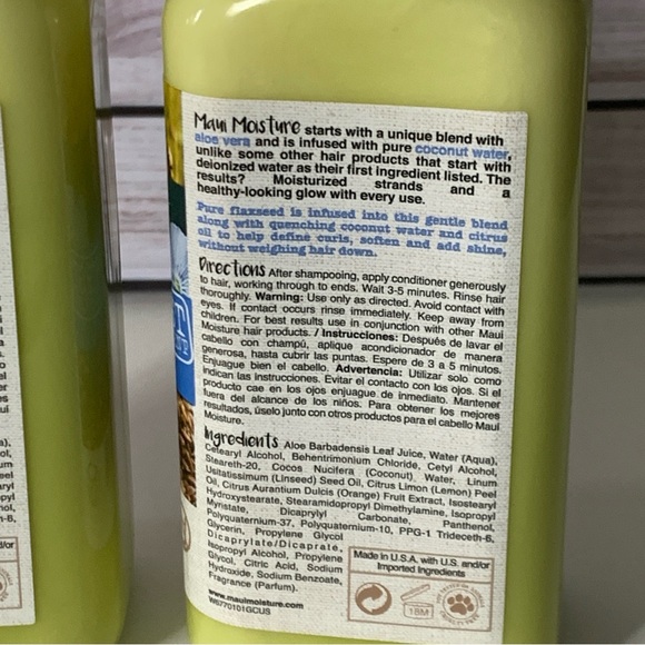 Maui Moisture Hair Care Lightweight Curls + Flaxseed X’s 2 Conditioners - Picture 8 of 12